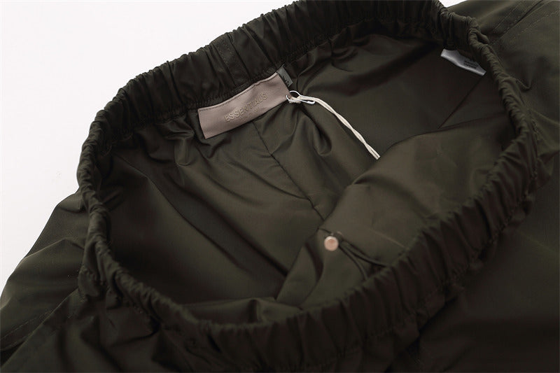 Fear of God Essentials Shorts – Black Green / Dark Purple