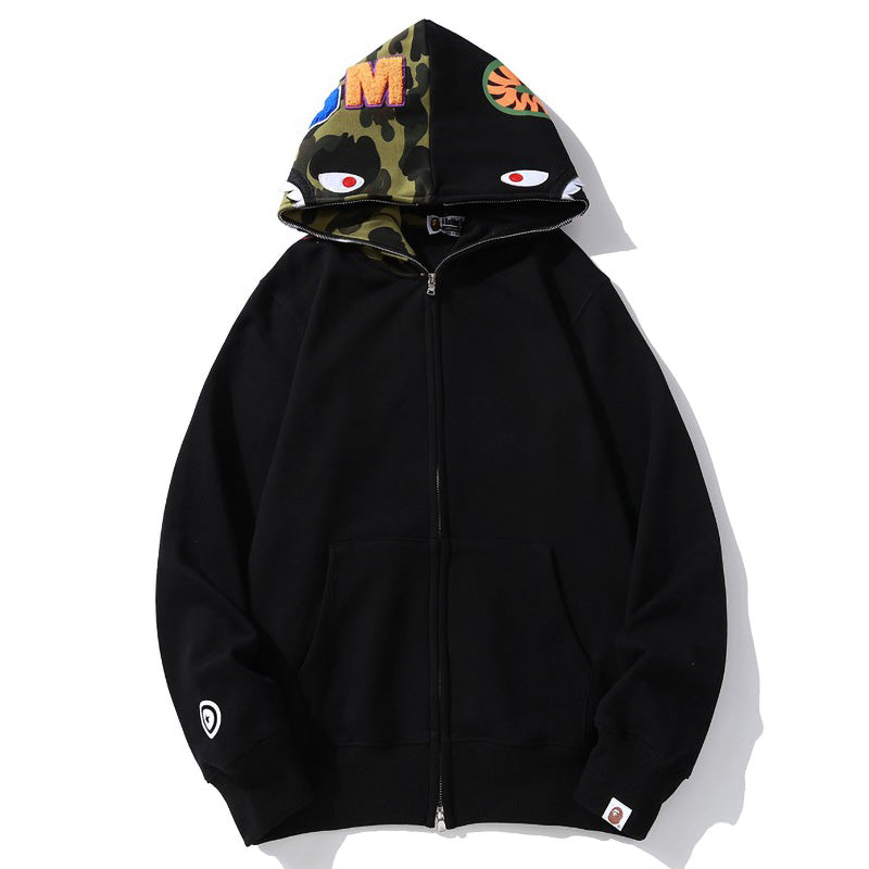 BAPE Camo Fleece Full-Zip Hoodie