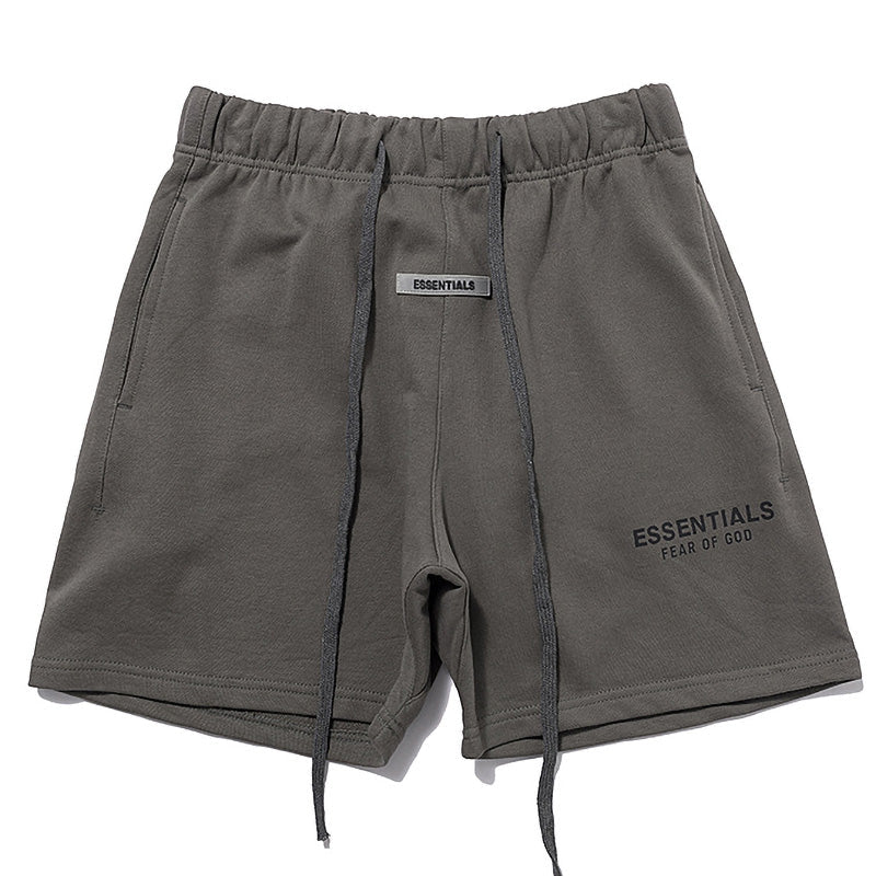 Fear of God Essentials Shorts – Brown / Cement White / Matcha Green / Charcoal Grey