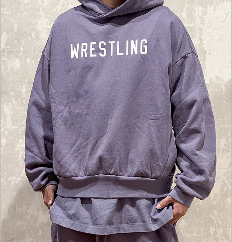 Fear Of God Essentials WRESTLING Heavy Fleece Hoodie – Lavender