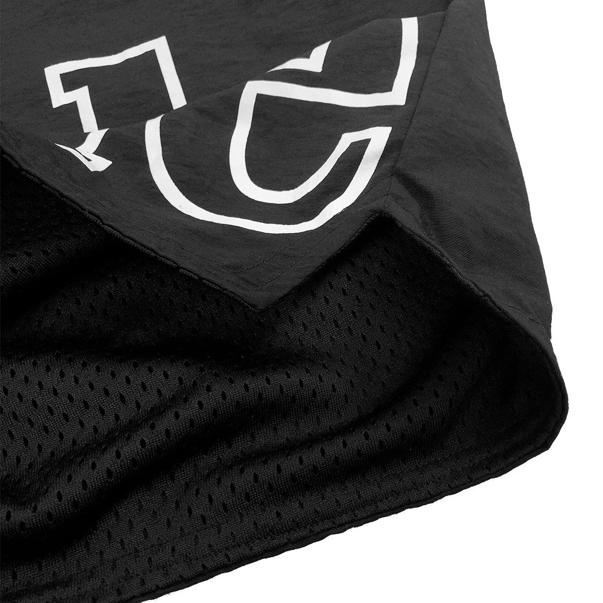 RHUDE 3M Reflective Letters Mesh Drawstring Shorts – Black