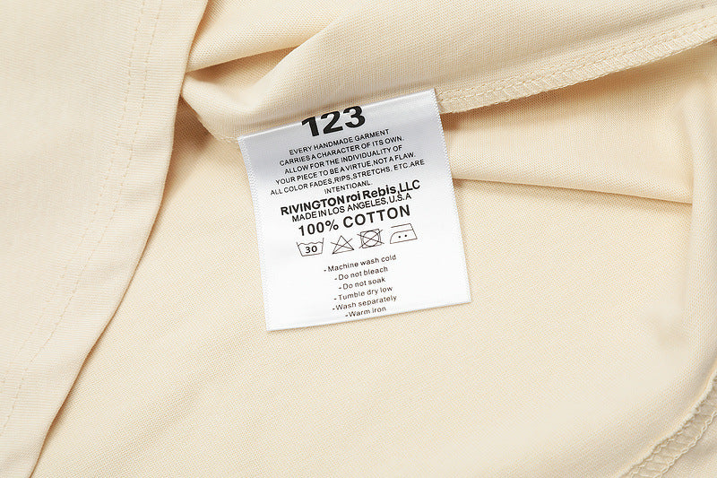 Fear of God x RRR123 Letter Print T-Shirt – Apricot