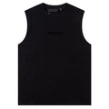Fear of God Flocked Small Letter Print Sleeveless T-Shirt – Black / Apricot