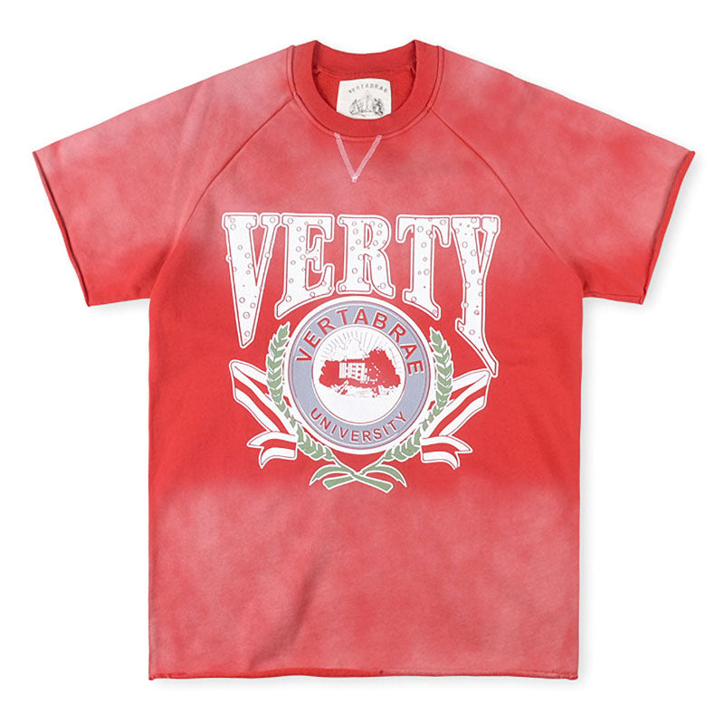 Vertabrae Verty University Crewneck Tee – Red