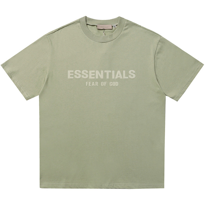 Fear of God Essentials Logo T-Shirt – Black / Grey / Apricot / Matcha / Aquamarine