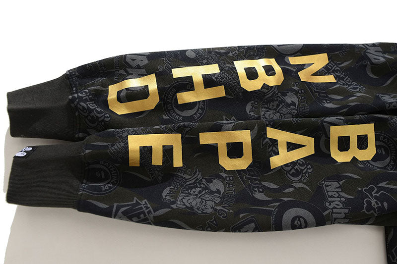 BAPE Black Gold Shark Camouflage Hoodie