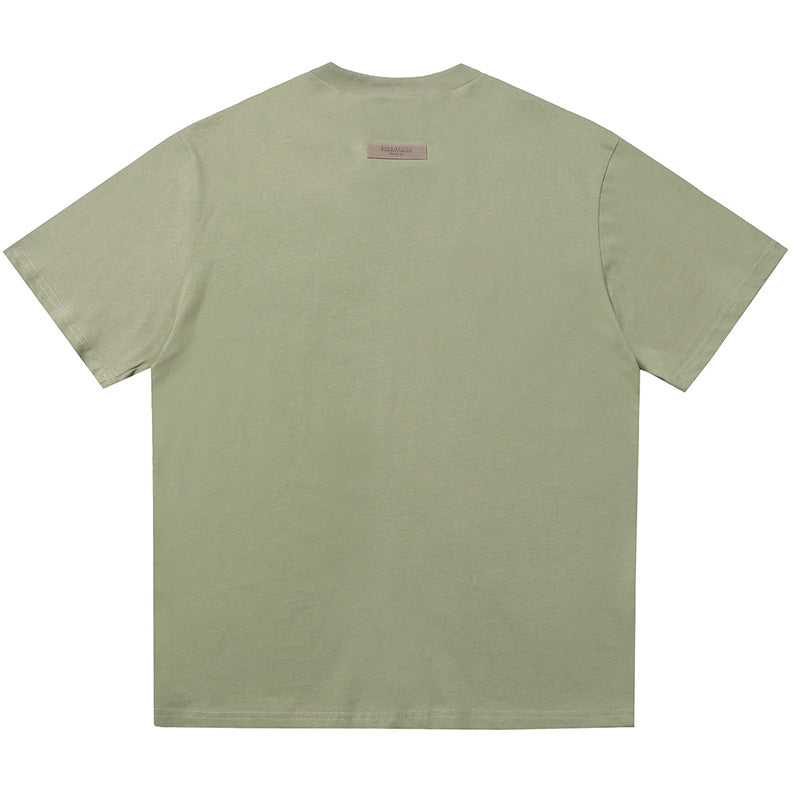 Fear of God Essentials Logo T-Shirt – Black / Grey / Apricot / Matcha / Aquamarine