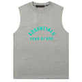Fear of God Essentials Seal Heavy Sleeveless T-Shirt – Grey / Brown / Yellow / Aqua