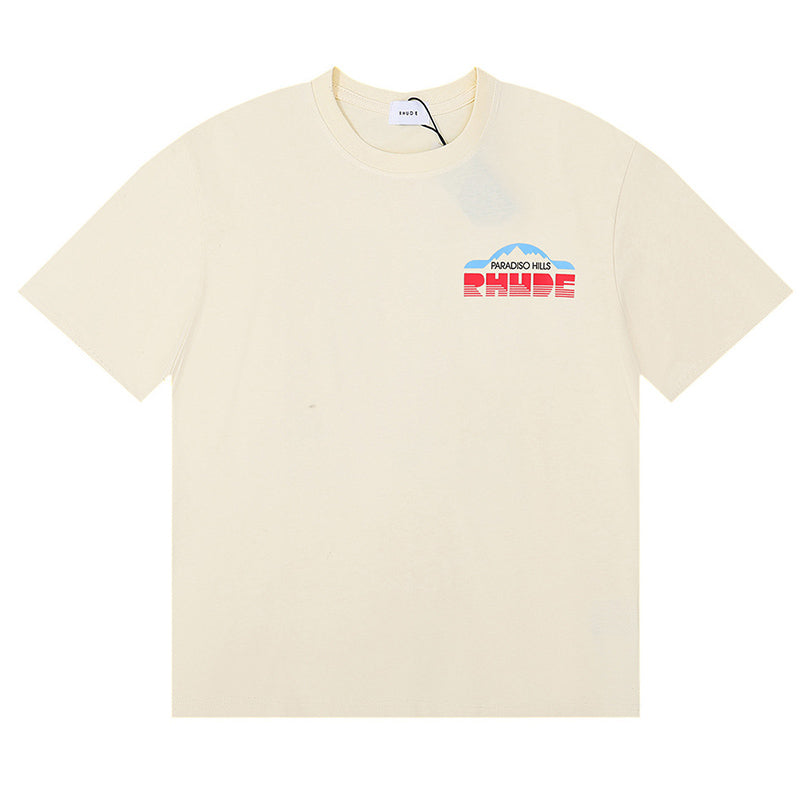 RHUDE Black Dove Lettering Print T-Shirt
