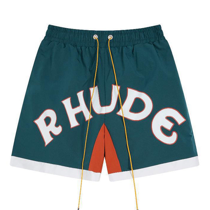RHUDE Mechanic Logo Short – Black / Green