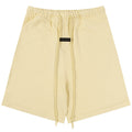 Fear of God Season 9 Multi-Line Letter Print Shorts – Pale Yellow / Grey