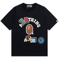 A Bathing Ape Multi-Color College Logo Tee