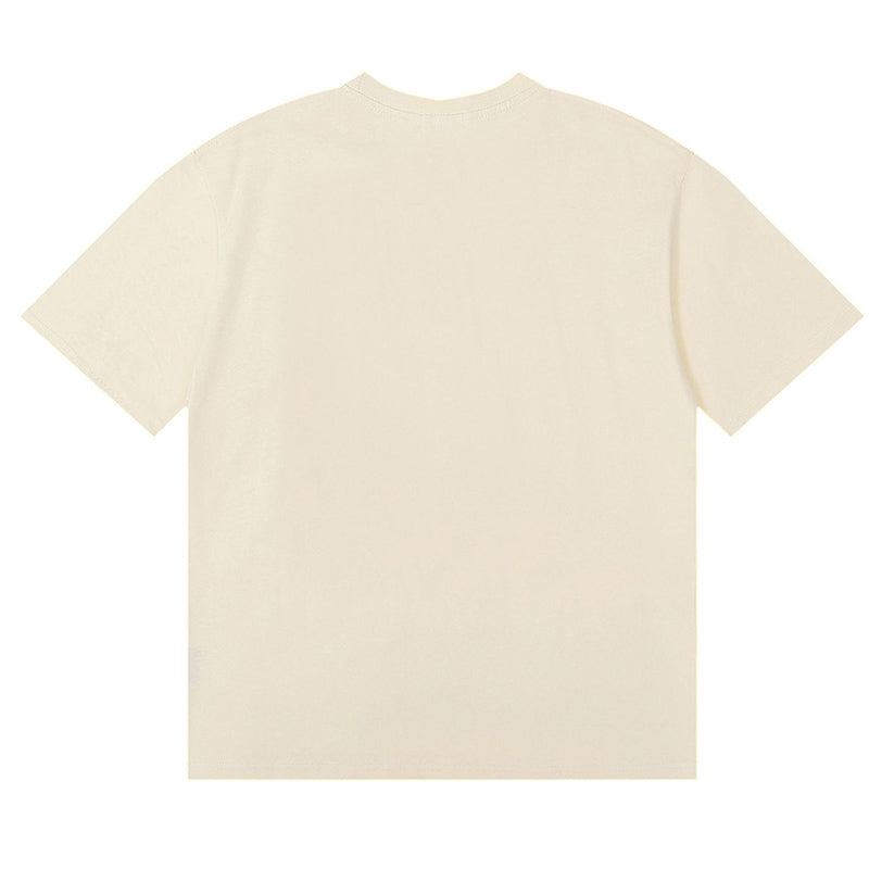 RHUDE Fox Hound Tee – White / Black / Apricot