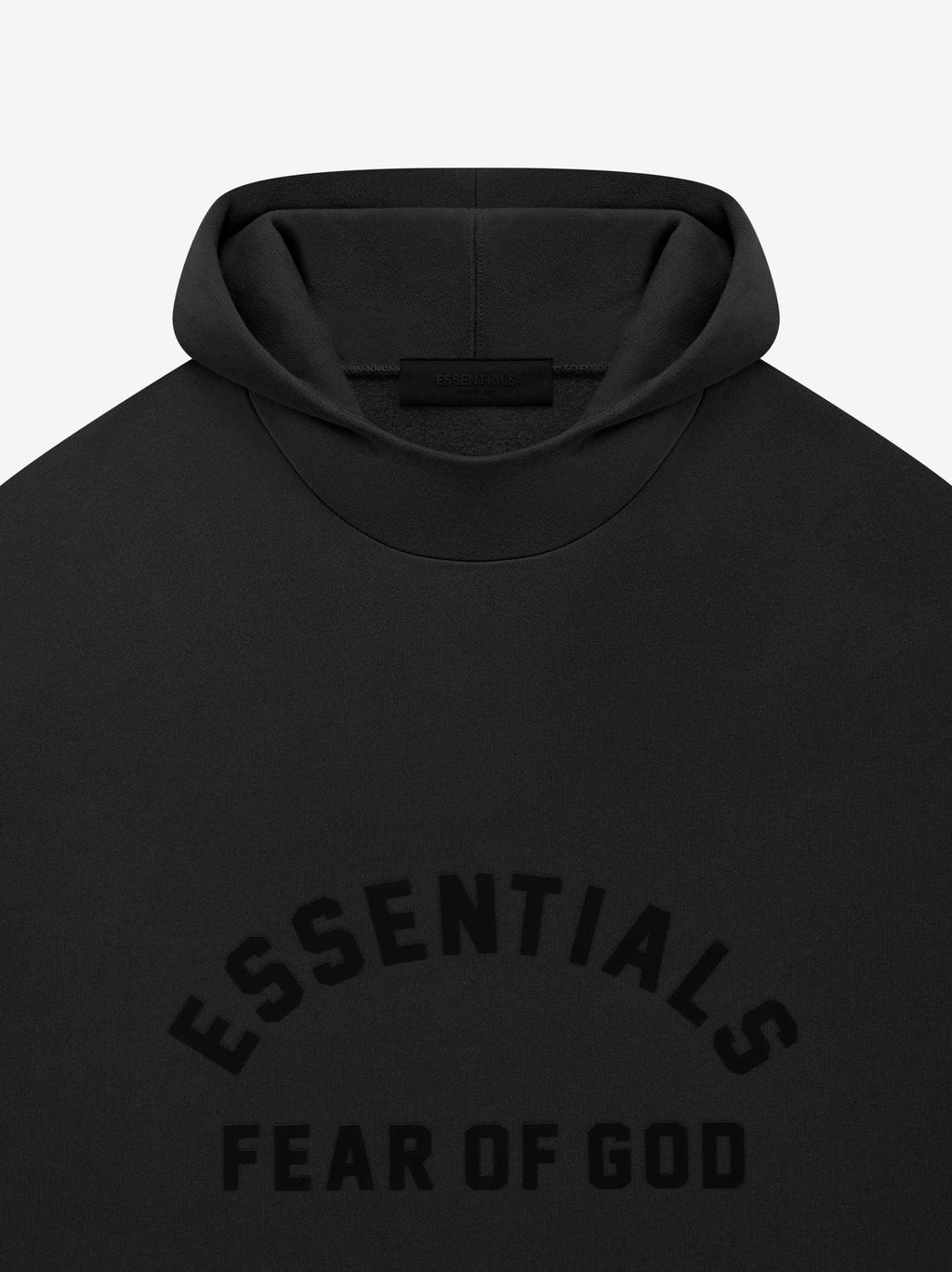 Fear of God Essentials Hoodie – Dusty Beige / Black