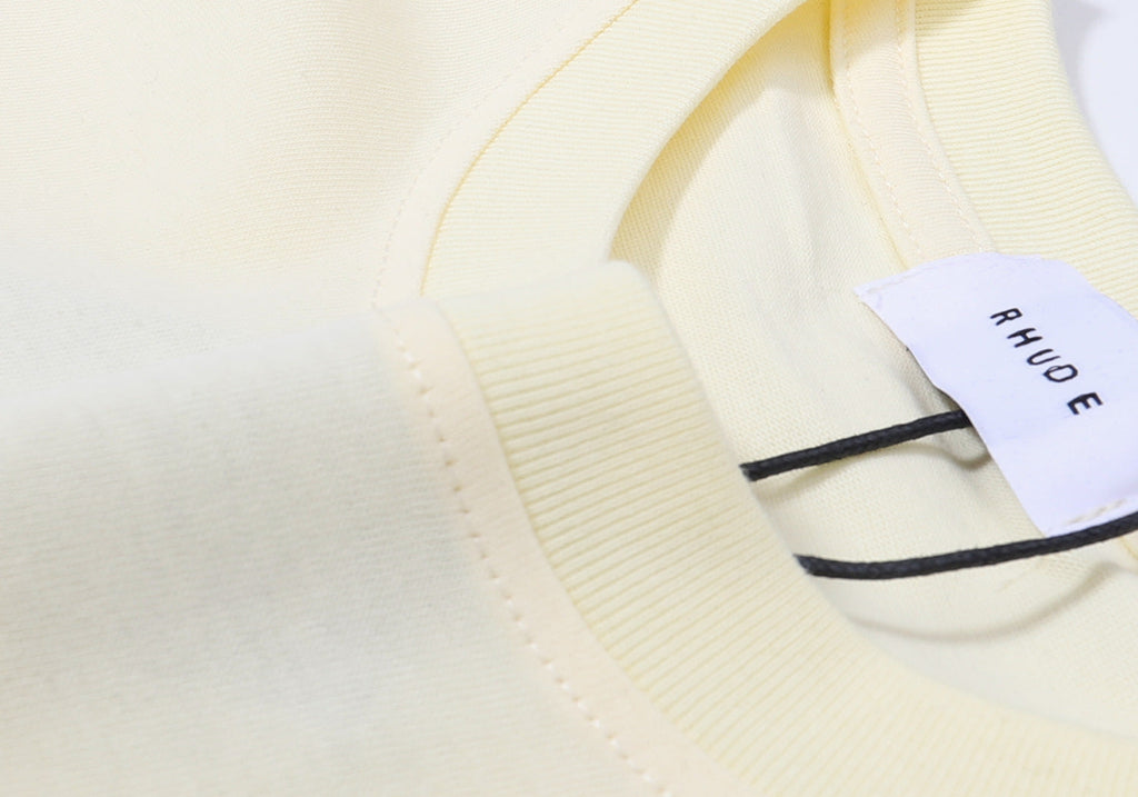 RHUDE T-Shirt – White / Apricot / Black