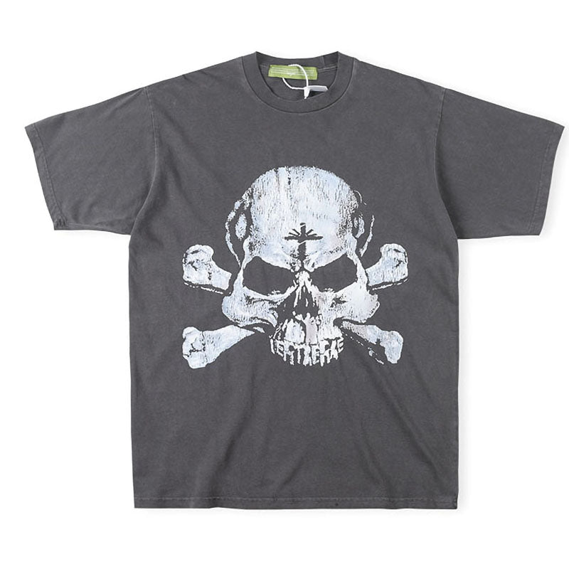 Vertabrae Skull Print T-Shirt