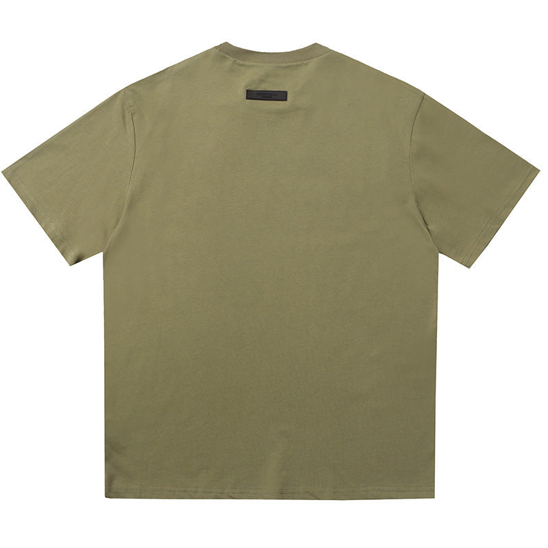 Fear of God Essentials Logo T-Shirt – Black / Grey / Apricot / Matcha / Aquamarine