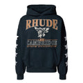 RHUDE Cambridge State Champs Vintage Boxy Hoodie – Black