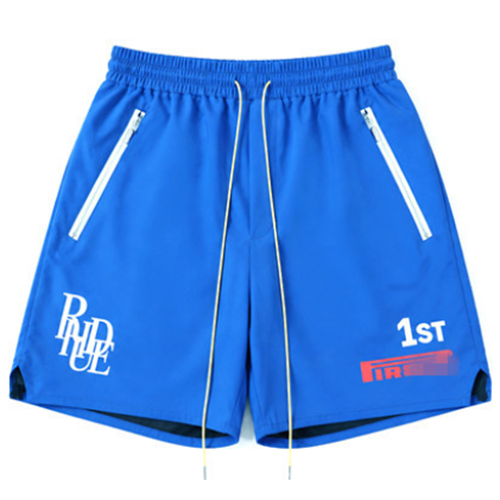 RHUDE Pirelli Track Short – Black / Blue