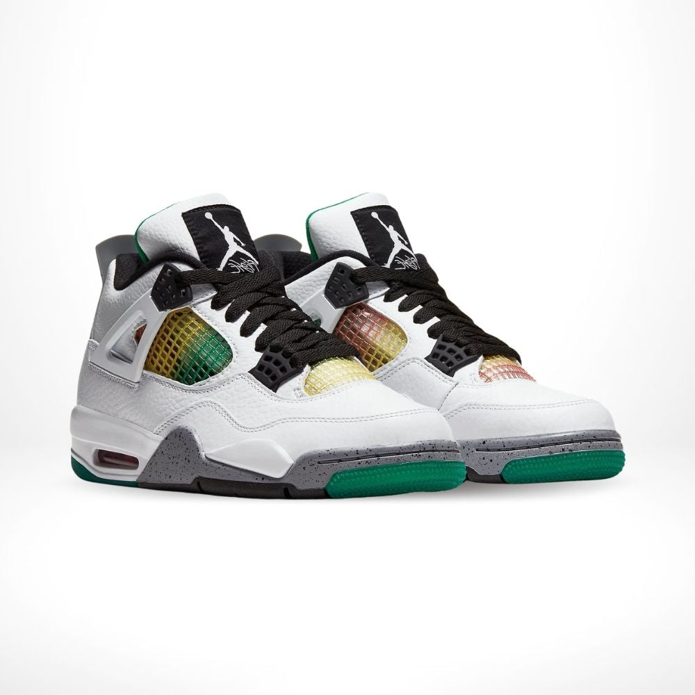 Air Jordan 4 Retro Lucid Green Rasta