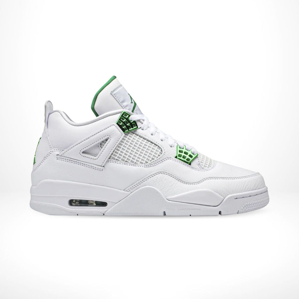 Air Jordan 4 Retro Metallic Green White
