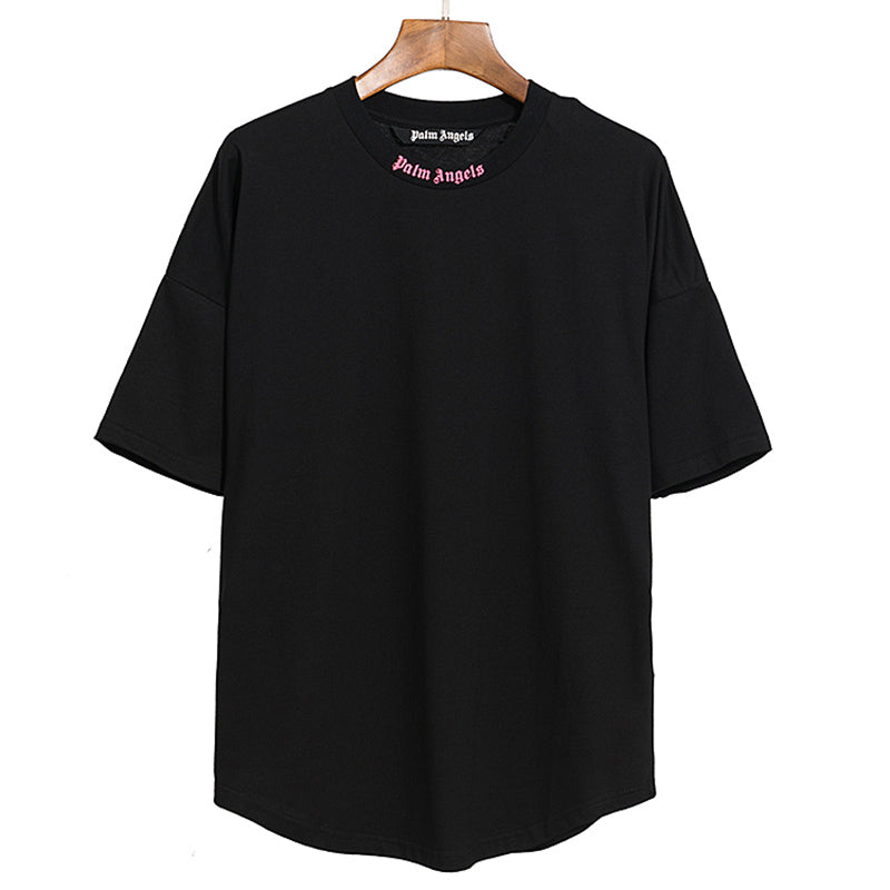 Palm Angels 3D Pink Shadow Gothic Back Logo Oversized T-Shirt