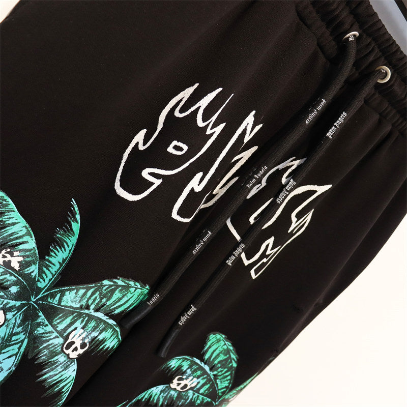 Palm Angels Shorts – Men's Cotton Shorts | Black & Apricot