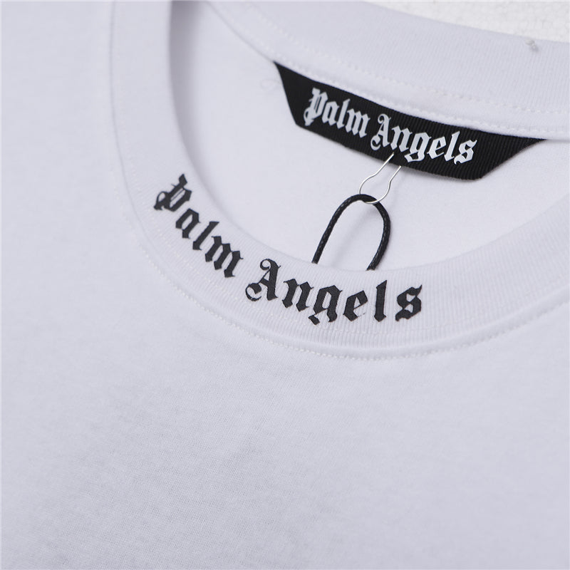 Palm Angels Double-Color Gothic Back Logo T-Shirt – White