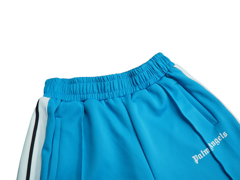 Palm Angels Sports Shorts – Lake Blue | Cotton