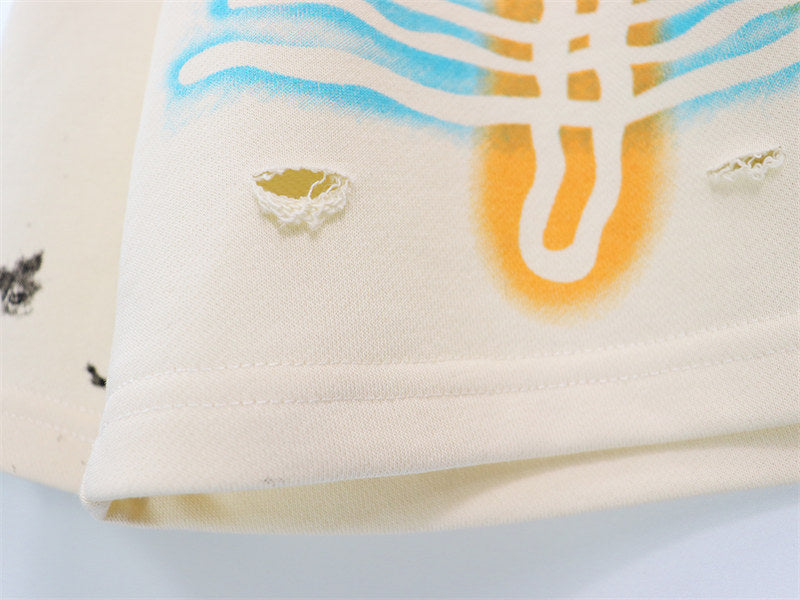 Palm Angels Cotton Shorts — Apricot