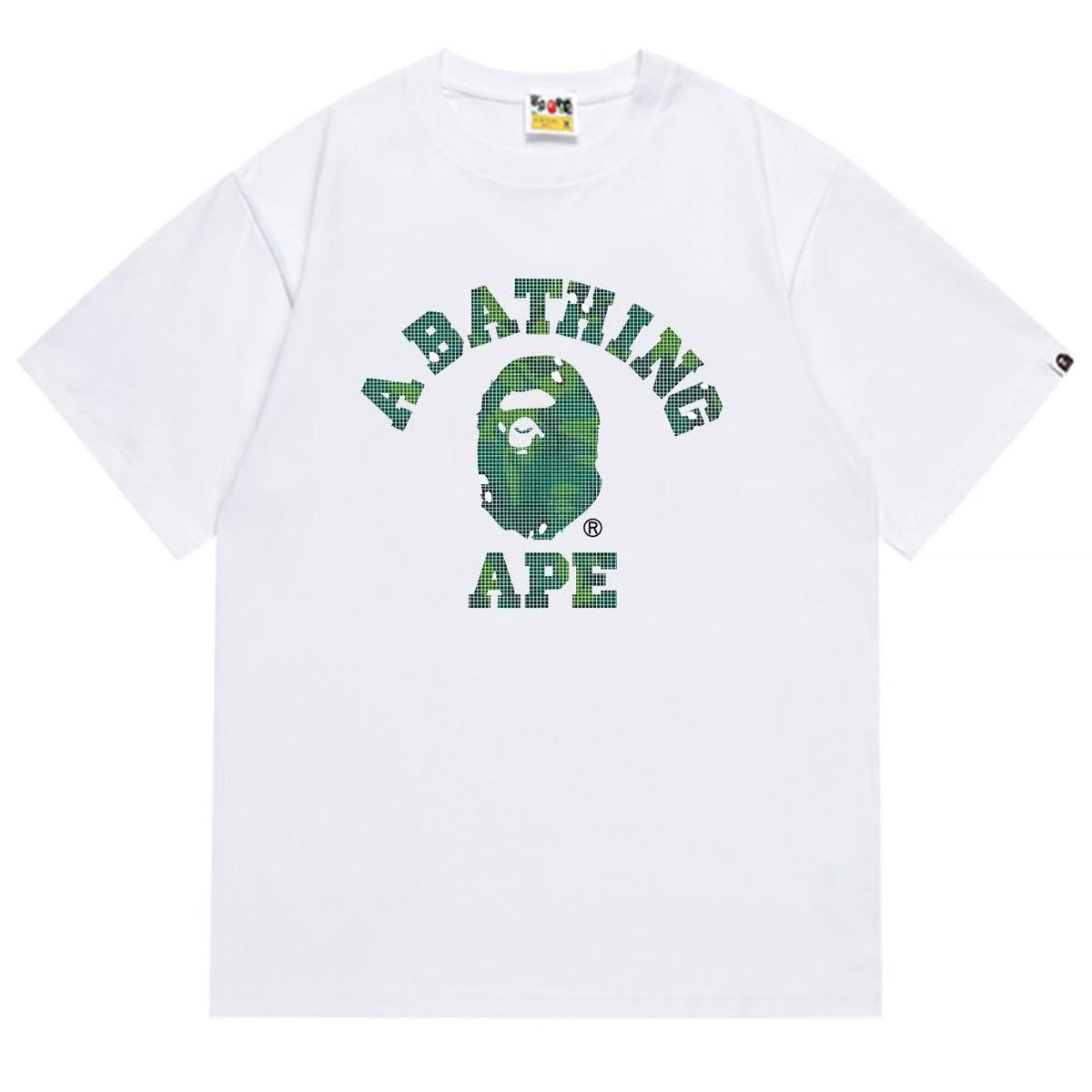 BAPE Ape Head Graphic Tee - Black & White