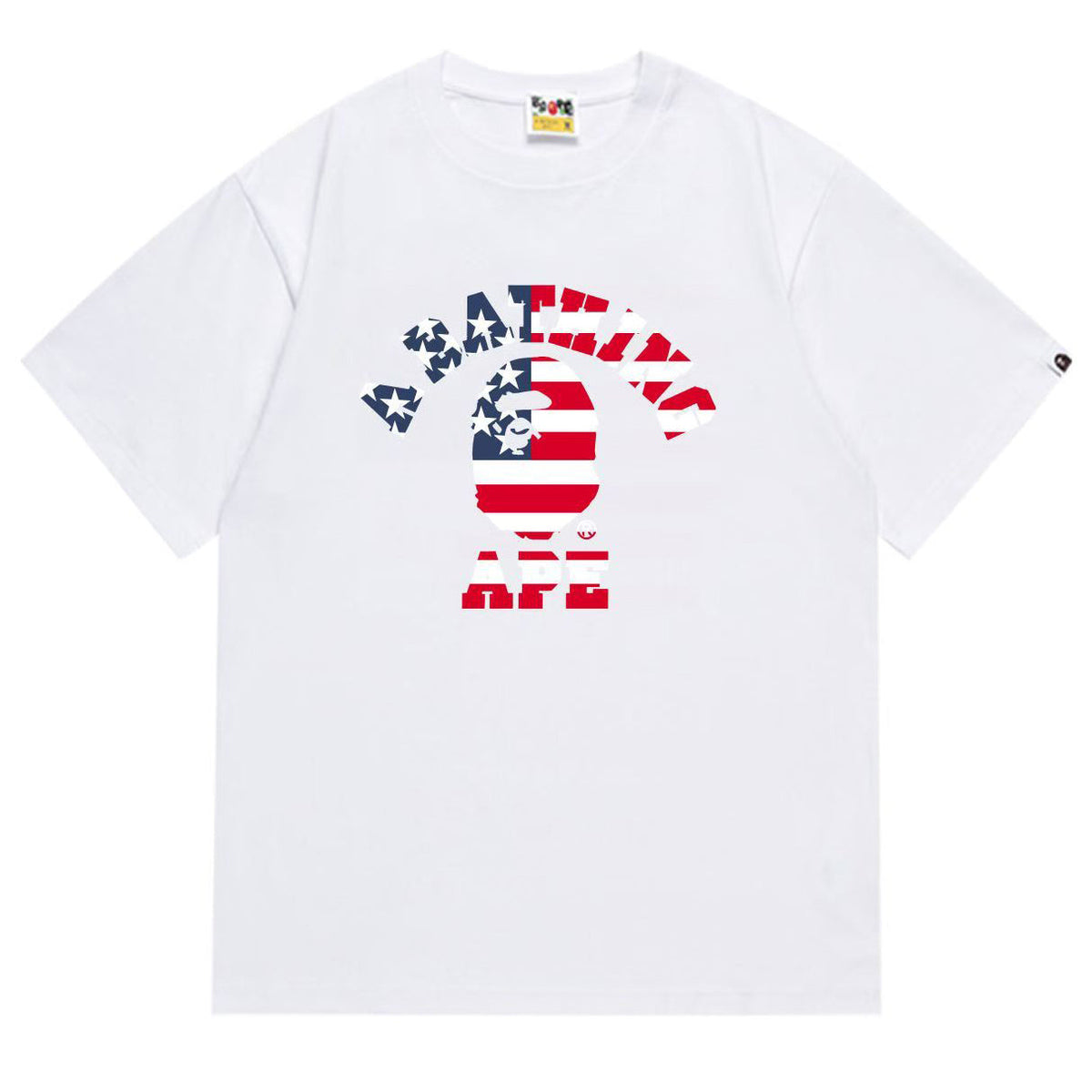 BAPE Ape Head Graphic Tee - Black & White