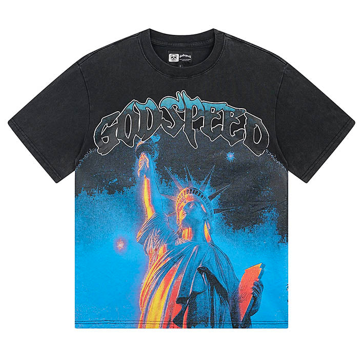 GODSPEED Statue Of Liberty T-Shirt – 100% Cotton Graphic Tee